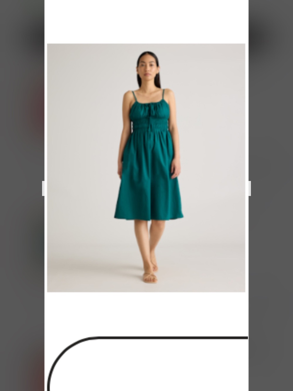 Quince Teal Green Sleeveless Dress